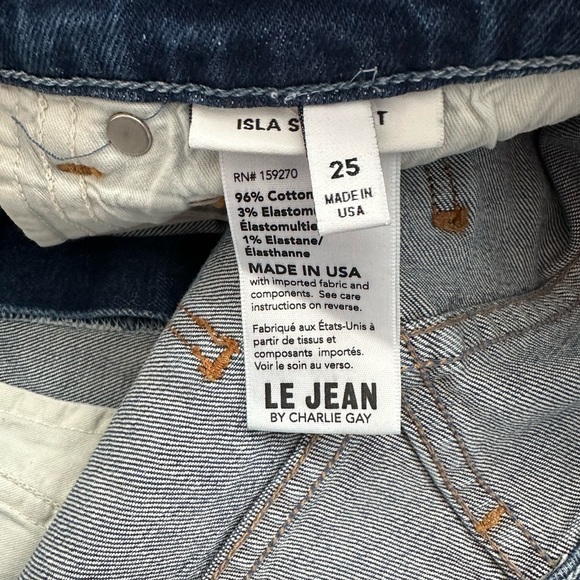 NWT LE JEAN Isla Mid Rise Straight Leg Jean - Picture 8 of 9